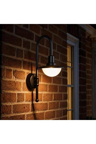 NAWRAS Classic Curved Arm Outdoor Led Wall Light Wall Mounted Lamp - Yh-H149