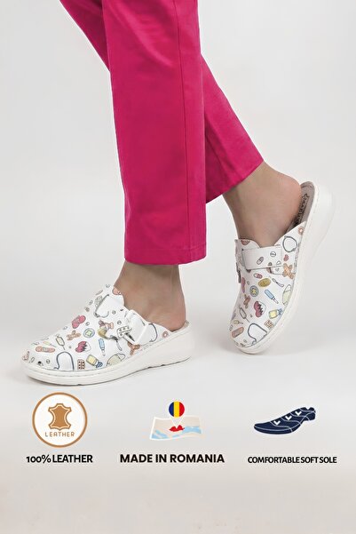 MARIBON Saboti medicali din Piele Naturala cu talpa cusuta Manual Medical 3