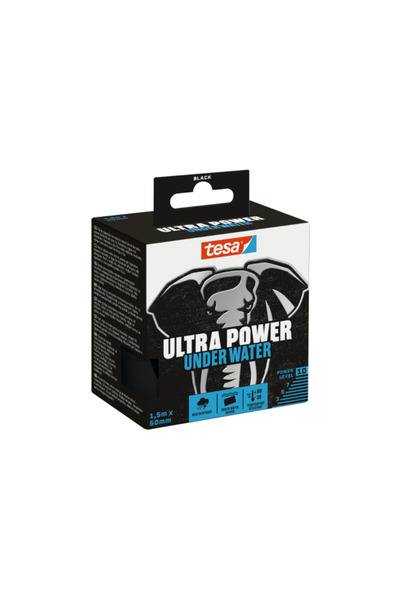 Tesa Bandă de reparații Ultra Power Under Water, negru, 1.5m x 50mm- 56491