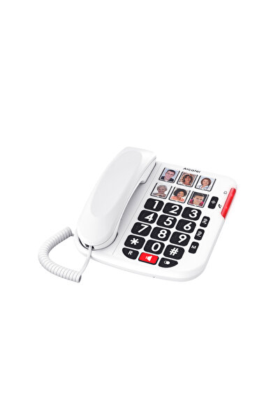 Alcatel Ενσύρματο τηλέφωνο με 6 μεγάλα πλήκτρα τηλεφωνικής κλήσης Λευκό TMAX1...