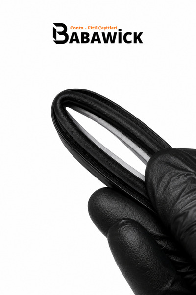 BABAWİCK EPDM Kauçuk Gri Kaplamalı Yağlı Tadilat Contası 100 Metre Nat-05 Uzun Ömürlü Kapı Pencere Fitili