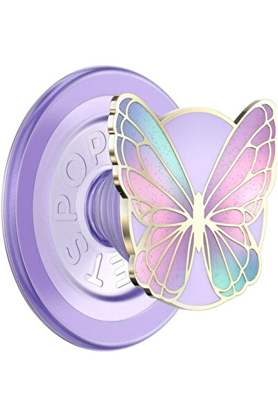Popsockets Σμάλτινη Πεταλούδα Πρίσμα Βάση Στήριξης Τηλεφώνου Magsafe Λεβάντα