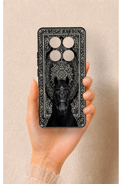 Vip Case Redmi Note 14 Pro 5G Uyumlu Etnik At Figürü Desenli Silikon Kılıf