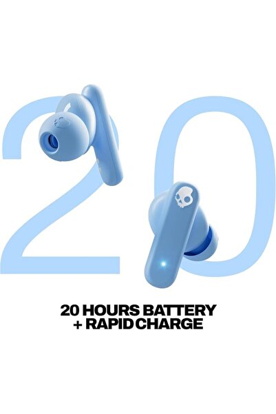 Skullcandy سماعات أذن لاسلكية من سموكن بادز، 20 ساعة من الاستقلالية الذاتية، ...