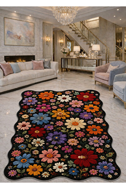 Rugs Modern Halı SDT Karışık Desenli Modern Dokuma Taban Dekoratif Halı sdtam...