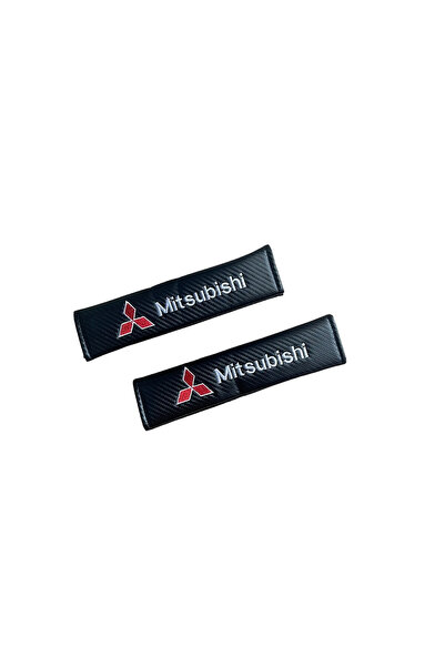 OEM Μαξιλαράκια Ζώνης Carbon MITSUBISHI Σετ Χρώμα Μαύρο - ΟΕΜ