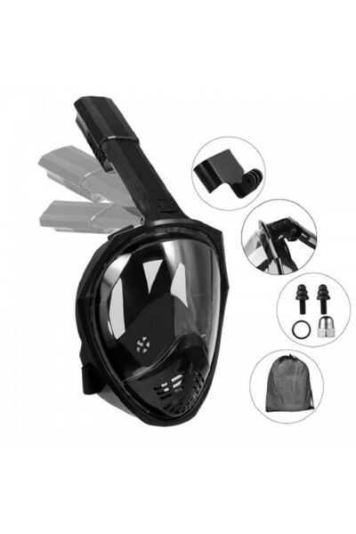 OEM Μάσκα κατάδυσης full face Anti Fog S/M με αναπνευστήρα και βάση για actio...