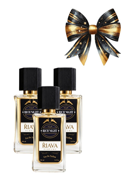 RIAVA PERFUME 3 قطع من عطر في آي بي ريتش نايت جولد 100 مل