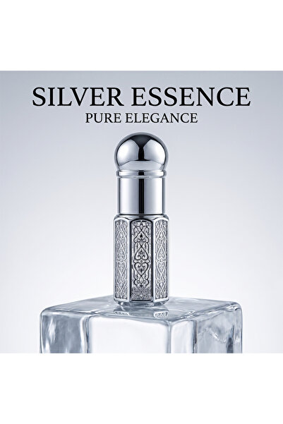 NUJET ￼ 1pcs Crystal Perfume Essential Oil Bottle 3ml A153C-silver