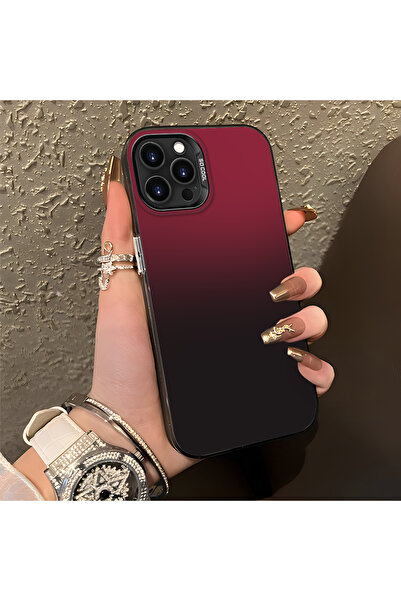 quırkshıeld iPhone 13 Pro Uyumlu yüksek kaliteli Kırmızı siyah gradyan kılıf,...
