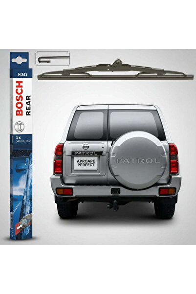 Bosch Rear Window Wiper Nissan Patrol GR V Wagon (Y61) SUV 1997–2010 | Twin H341
