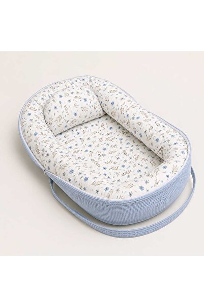 JULYA KİDS Babynest with Multi-Purpose Bag – Cotton and Pique Fabric Mother's...
