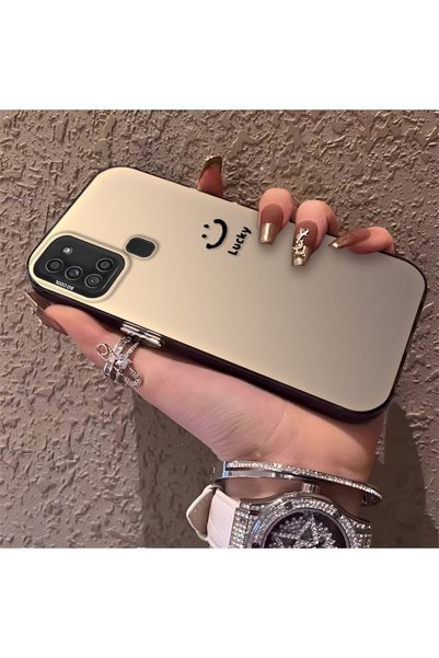 CHICASELUX حافظة سامسونج جالاكسي A21S المتوافقة مع تصميم الوجه المبتسم البسيط...