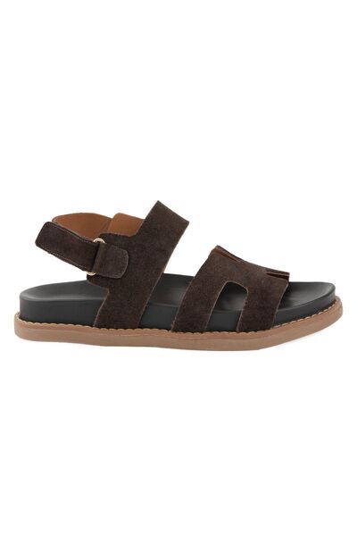 Pegia Suede Women's Sandals 215570 Brown