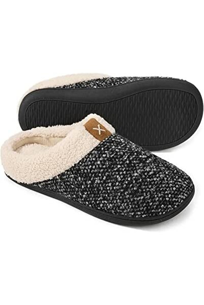 GENERAL ULTRAIDEAS Men's Cozy Memory Foam Slippers with Fuzzy Plush Wool-Like...