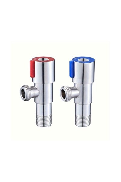 STARSTAR 2pcs 304 Stainless Steel Triangle Valve Hot And Cold Water Flow Cont...