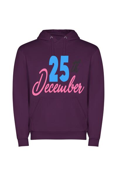 iLovePrints Festive 256 Colors Delight Φούτερ με κουκούλα σε χρώμα Μωβ