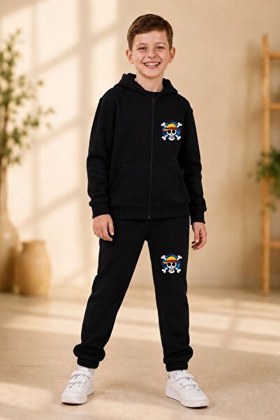 armicem Armikids School Fashion Printed Zippered Tracksuit Set