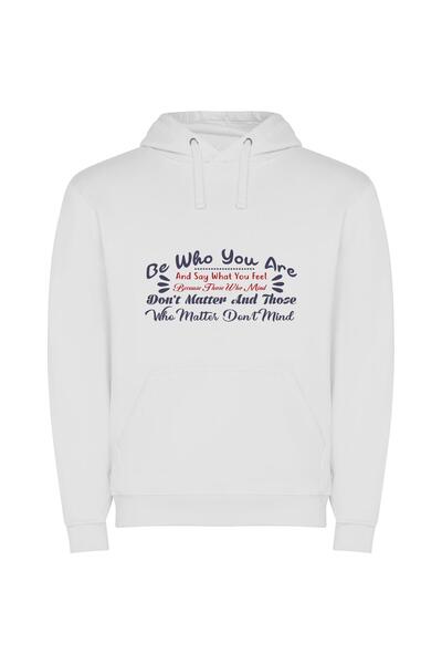 iLovePrints Seuss-inspired Authenticity Φούτερ με κουκούλα σε χρώμα Λευκό