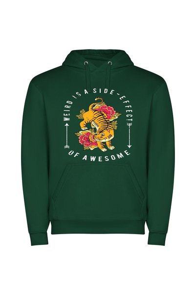iLovePrints Sacred Punk Tiger: Aesthetic-inspired Φούτερ με κουκούλα σε χρώμα...