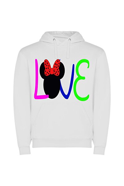 iLovePrints Disney Magic Bow-Tique Φούτερ με κουκούλα σε χρώμα Λευκό