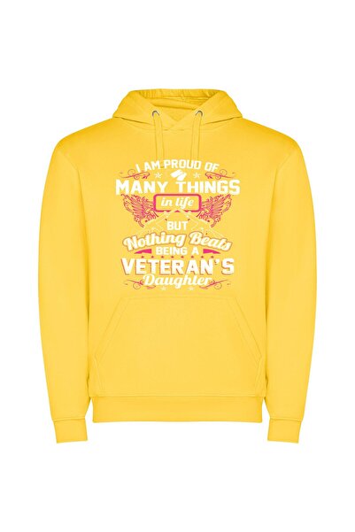 iLovePrints Veterans Emblem: Delicate Elegance Φούτερ με κουκούλα σε χρώμα Κί...