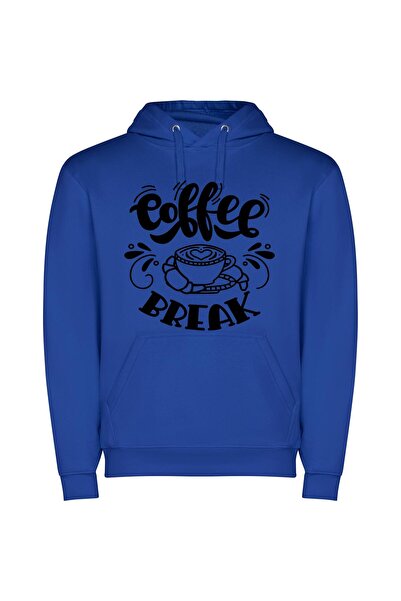 iLovePrints Caffeine Sketch: A Black & White Coffee Break Φούτερ με κουκούλα ...