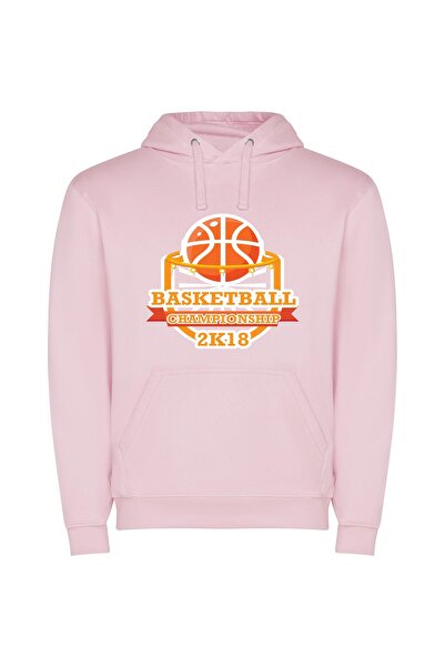 iLovePrints Elite Hoops: 8k Championship Φούτερ με κουκούλα σε χρώμα Ροζ