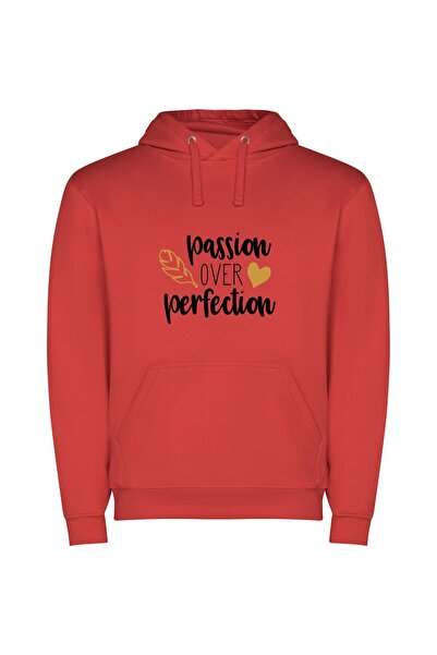 iLovePrints Pure Passionate Perfection Φούτερ με κουκούλα σε χρώμα Κόκκινο
