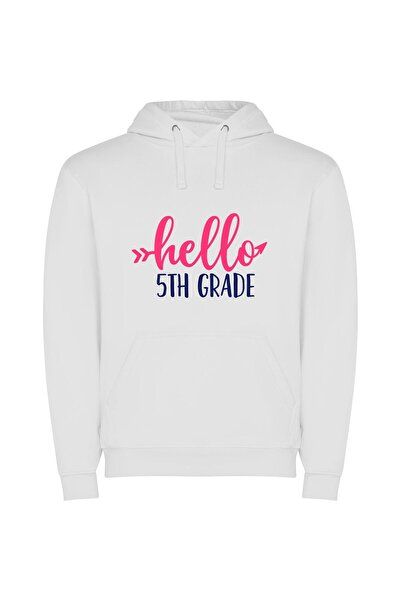 iLovePrints Vibrant Greetings: 5th Grade to High School Φούτερ με κουκούλα σε...