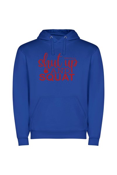 iLovePrints Sleek Sweat and Squats Φούτερ με κουκούλα σε χρώμα Μπλε