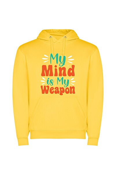 iLovePrints Minds Unleashed: Explosive Insights Φούτερ με κουκούλα σε χρώμα Κ...