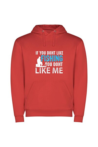 iLovePrints Enchanted Aquatic Adventures Φούτερ με κουκούλα σε χρώμα Κόκκινο