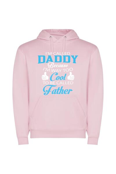 iLovePrints Daddy Cool Vibes Φούτερ με κουκούλα σε χρώμα Ροζ