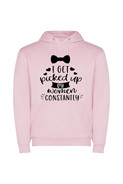 iLovePrints Women's Constant Admirer Φούτερ με κουκούλα σε χρώμα Ροζ