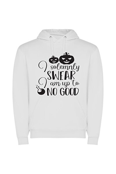 iLovePrints Wickedly Intentioned Monochrome Paradox Φούτερ με κουκούλα σε χρώ...