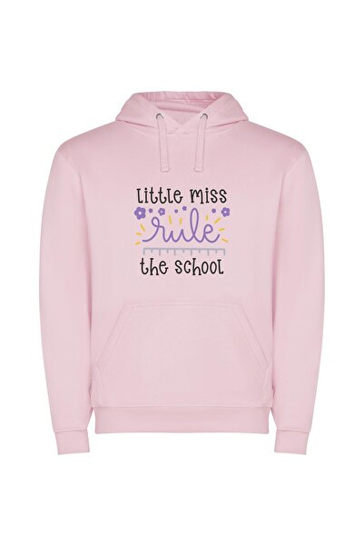 iLovePrints Reign of Little Miss Φούτερ με κουκούλα σε χρώμα Ροζ