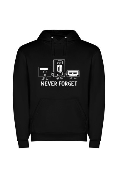 iLovePrints Timeless Melancholic Memories Φούτερ με κουκούλα σε χρώμα Μαύρο