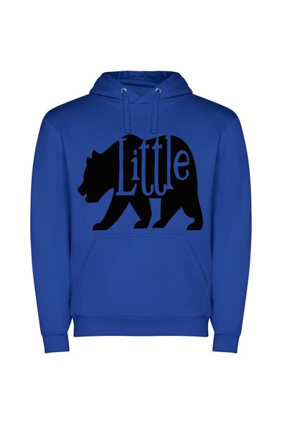 iLovePrints Sleek Silhouettes by Little Φούτερ με κουκούλα σε χρώμα Μπλε