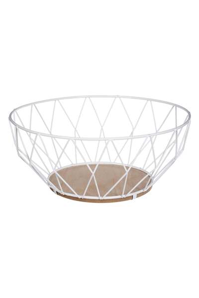 FİVE Coș metalic 28 cm, Alb - Losange