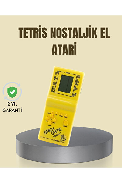 My Best Store Taşınabilir Tetris Oyunu El Konsolu – Dayanıklı Plastik, Pil ile Çalışan Retro Oyun Aleti