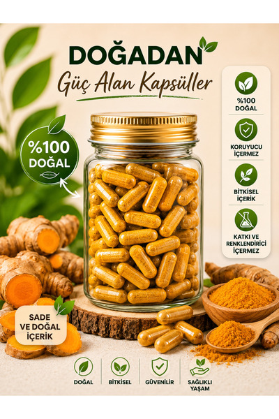 Mas Lord Kurutulmuş Zerdeçal 30 Adet Kapsül