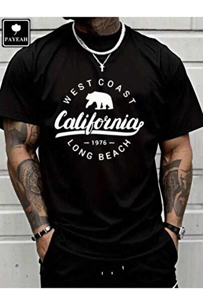 29CUN PAYEAH Vintage Long Beach California Short-Sleeve T-Shirt 100%Heavy Cot...