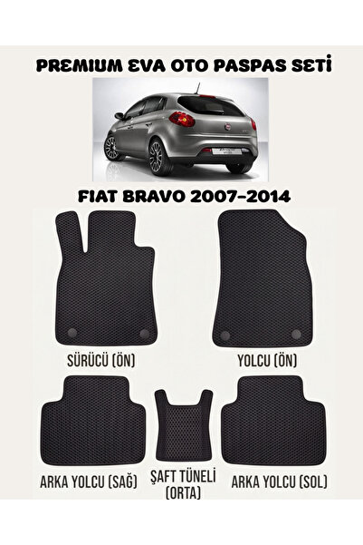 8D OTO PASPASI FİAT BRAVO SERİSİ 2007 - 2014 ARACA ÖZEL PREMİUM EVA PASPAS TA...