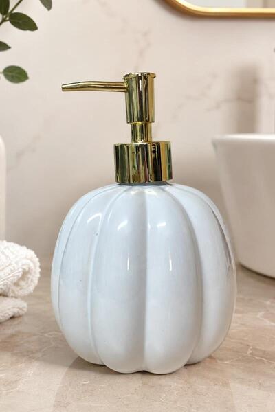ALBETTO Ceramic Liquid Soap Dispenser 400ml White 40273