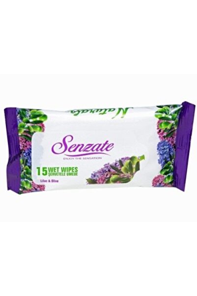 Senzate Wet Wipes, Scented, 15 pcs Lilac Olive