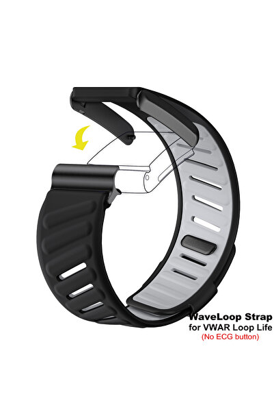 Choice3 WaveLoop Strap Black-Gray WaveLoop Strap for VWAR Loop Life-Waterproo...