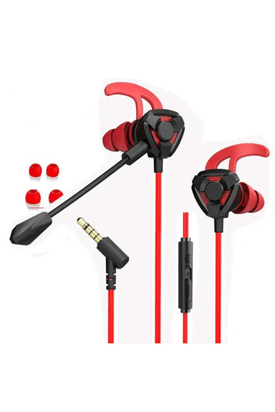 Choice1 Red Universal Wired Earphone Headset Gamer Headphones Gaming Earbuds ...