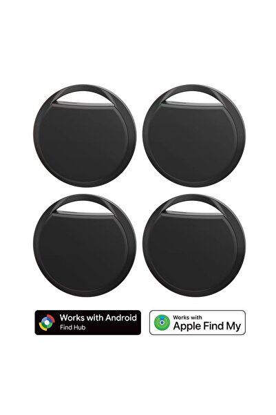Choice Black-4pcs 1/ 4pcs Dual System Android IOS Tracker for Find My and Goo...