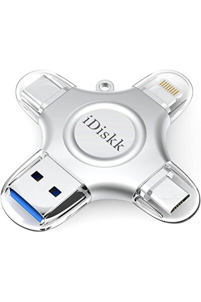 iDiskk 【App-le Certified 4in1 64GB】iPhone Photo stick work with iPhone17//16/...